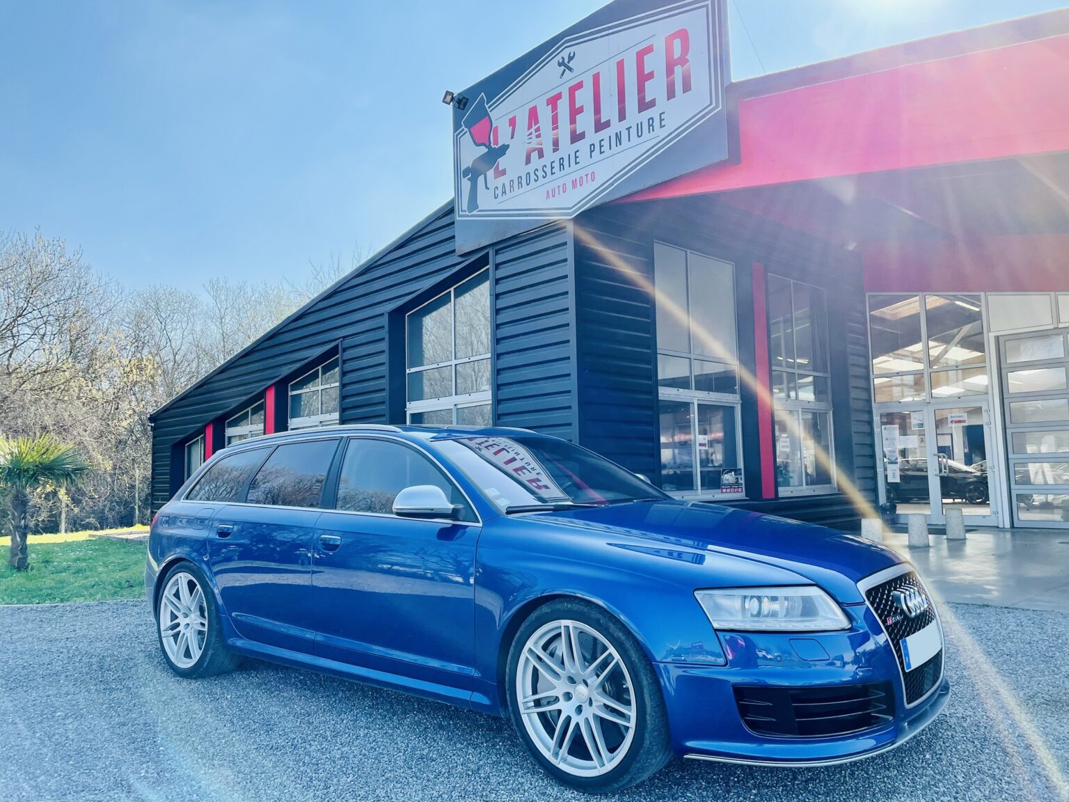 Audi RS6 V10 L'Atelier Dieppe carrosserie peinture Audi